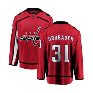 Youth Washington Capitals #31 Philipp Grubauer Fanatics Branded Red Home Breakaway NHL Jersey