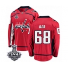 Youth Washington Capitals #68 Jaromir Jagr Fanatics Branded Red Home Breakaway 2018 Stanley Cup Final NHL Jersey