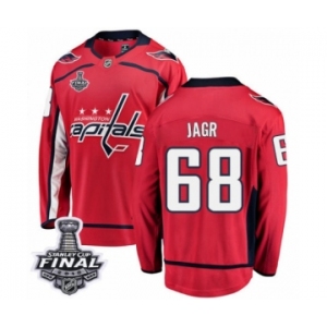 Youth Washington Capitals #68 Jaromir Jagr Fanatics Branded Red Home Breakaway 2018 Stanley Cup Final NHL Jersey