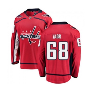 Youth Washington Capitals #68 Jaromir Jagr Fanatics Branded Red Home Breakaway NHL Jersey