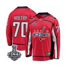 Youth Washington Capitals #70 Braden Holtby Fanatics Branded Red Home Breakaway 2018 Stanley Cup Final NHL Jersey