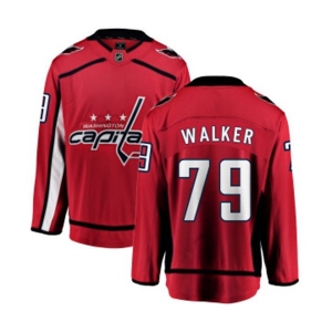 Youth Washington Capitals #79 Nathan Walker Fanatics Branded Red Home Breakaway NHL Jersey