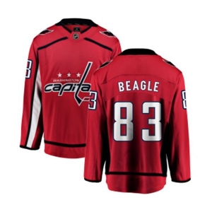 Youth Washington Capitals #83 Jay Beagle Fanatics Branded Red Home Breakaway NHL Jersey