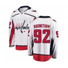 Youth Washington Capitals #92 Evgeny Kuznetsov Fanatics Branded White Away Breakaway NHL Jersey