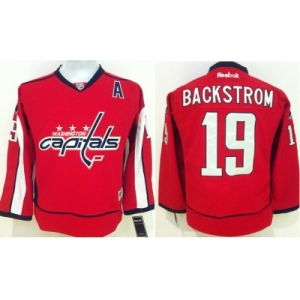 youth nhl jerseys washington capitals #19 nicklas backstrom stitched red