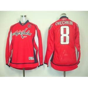 youth nhl jerseys washington capitals #8 alex ovechkin red(C)