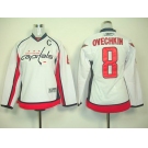 youth nhl jerseys washington capitals #8 alex ovechkin white(C)