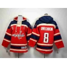 youth nhl jerseys washington capitals #8 ovechkin blue-red[pullover hooded sweatshirt]