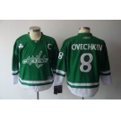 youth nhl jerseys washington capitals #8 ovechkin green(2011 new)