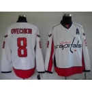 youth nhl washington capitals #8 alex ovechkin white