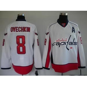 youth nhl washington capitals #8 alex ovechkin white
