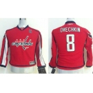 youth nhl washington capitals #8 ovechkin red[patch C]