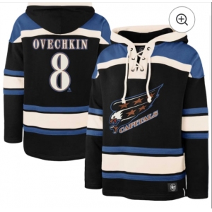 Men Washington Capitals #8 Alex Ovechkin 2024-25 Stitched Hoody