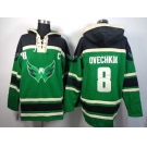 nhl jerseys washington capitals #8 alex ovechkin green[pullover hooded sweatshirt patch c]