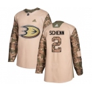 Anaheim Ducks #2 Luke Schenn Authentic Camo Veterans Day Practice Hockey Jersey