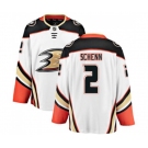 Anaheim Ducks #2 Luke Schenn Authentic White Away Fanatics Branded Breakaway Hockey Jersey