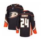 Anaheim Ducks #24 Carter Rowney Authentic Black Home Hockey Jersey