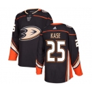 Anaheim Ducks #25 Ondrej Kase Authentic Black Home Hockey Jersey