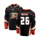 Anaheim Ducks #26 Brandon Montour Fanatics Branded Black Home Breakaway Hockey Jersey