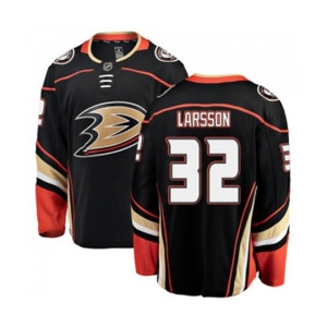 Anaheim Ducks #32 Jacob Larsson Authentic Black Home Fanatics Branded Breakaway Hockey Jersey
