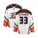 Anaheim Ducks #33 Jakob Silfverberg Fanatics Branded White Away Breakaway Hockey Jersey