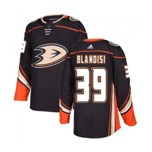 Anaheim Ducks #39 Joseph Blandisi Authentic Black Home Hockey Jersey