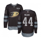 Anaheim Ducks #44 Jaycob Megna Authentic Black 1917-2017 100th Anniversary Hockey Jersey