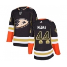 Anaheim Ducks #44 Jaycob Megna Authentic Black Drift Fashion Hockey Jersey