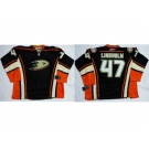Anaheim Ducks #47 Hampus Lindholm Black Home Stitched NHL Jersey