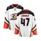 Anaheim Ducks #47 Hampus Lindholm Fanatics Branded White Away Breakaway Hockey Jersey