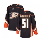 Anaheim Ducks #51 Blake McLaughlin Authentic Black Home Hockey Jersey