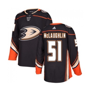 Anaheim Ducks #51 Blake McLaughlin Authentic Black Home Hockey Jersey