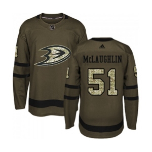 Anaheim Ducks #51 Blake McLaughlin Authentic Green Salute to Service Hockey Jersey