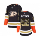 Anaheim Ducks #52 Julius Nattinen Authentic Black Drift Fashion Hockey Jersey
