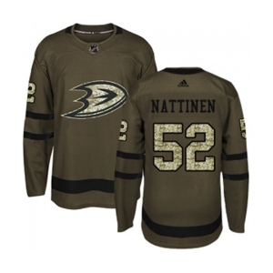 Anaheim Ducks #52 Julius Nattinen Authentic Green Salute to Service Hockey Jersey