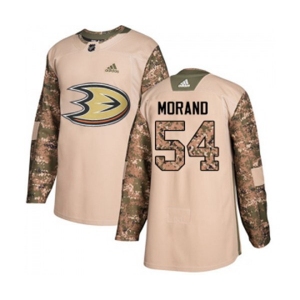 Anaheim Ducks #54 Antoine Morand Authentic Camo Veterans Day Practice Hockey Jersey