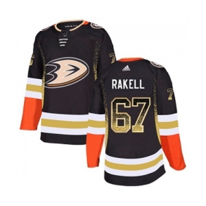 Anaheim Ducks #67 Rickard Rakell Authentic Black Drift Fashion Hockey Jersey