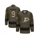 Anaheim Ducks #9 Paul Kariya Green Salute to Service Stitched NHL Jersey
