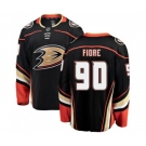 Anaheim Ducks #90 Giovanni Fiore Fanatics Branded Black Home Breakaway Hockey Jersey