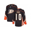 Men Adidas Anaheim Ducks #10 Corey Perry Black Home Authentic Stitched NHL Jersey