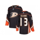 Men Adidas Anaheim Ducks #13 Teemu Selanne Black Home Authentic Stitched NHL Jersey