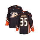 Men Adidas Anaheim Ducks #35 Jean-Sebastien Giguere Black Home Authentic Stitched NHL Jersey