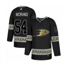 Men's Adidas Anaheim Ducks #54 Antoine Morand Premier Black Team Logo Fashion NHL Jersey