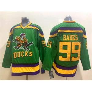 Men's Anaheim Ducks #99 Adam Banks Green CCM Jersey