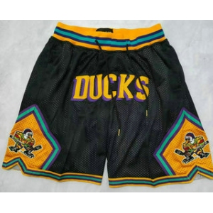 Men's Anaheim Ducks Black Just Don Shorts