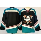 Men's Anaheim Ducks Blank Black Teal 2024-25 Stitched Jersey