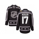 Men's Reebok Anaheim Ducks #17 Ryan Kesler Authentic Black Pacific Division 2017 All-Star NHL Jersey
