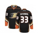 Men's Reebok Anaheim Ducks #33 Jakob Silfverberg Authentic Black Home NHL Jersey