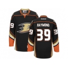 Men's Reebok Anaheim Ducks #39 Mason Raymond Authentic Black Home NHL Jersey