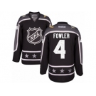 Men's Reebok Anaheim Ducks #4 Cam Fowler Authentic Black Pacific Division 2017 All-Star NHL Jersey